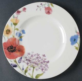 Mikasa Garden Palette Floral Dinner Plate, Fine China Dinnerware   Floral On Whi