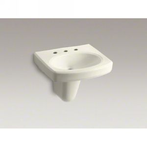 Kohler K 2035 8 96 PINOIR Pinoir® Wall Mount Bathroom Sink with 8 Widespread Fa