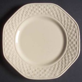 Nautica Rattan Salad Plate, Fine China Dinnerware   Embossed Woven Rim, All Crea