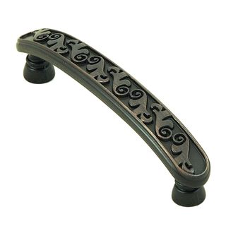 Stone Mill Hardware Oakley Oil rubbed Bronze Cabinet Pulls (case Of 25) (ZincDimensions 4.25 inches long x 1 inch deepScrew spacing 3.75 inches)