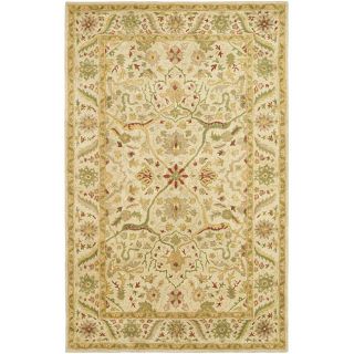 Handmade Mahal Ivory Wool Rug (83 X 11)