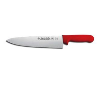 Dexter Russell Sani Safe 10 in Cooks Knife, Red Polypropylene Handle