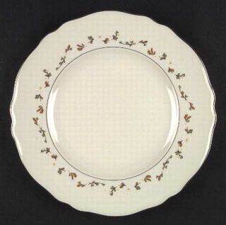 Franconia   Krautheim Glendale Dinner Plate, Fine China Dinnerware   White Flowe