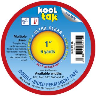 Kool Tak Ultra Clear Tape 1in X 6yds