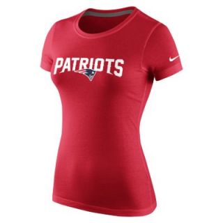 Nike Wordmark Cotton Crew (NFL New England Patriots) Womens T Shirt   Universit