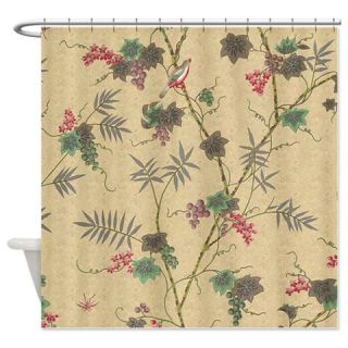  Vintage Bird Shower Curtain  Use code FREECART at Checkout