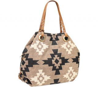 Womens Lucky Brand Nina Tote   Cognac/Khaki/Black Oversized Handbags