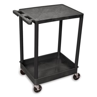 Relius Solutions Tray Shelf Carts   Flush Top Shelf   Black   Black  (RELSTC21 B)