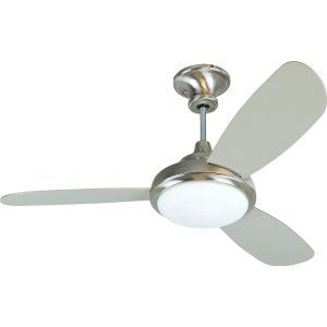 Craftmade CRA TR352SS Triumph 3 52 Ceiling Fan with Triumph 3 Brushed Nickel Bl