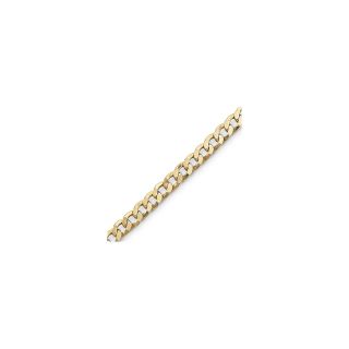 Mens 10K Gold 8.5 6mm Curb Bracelet