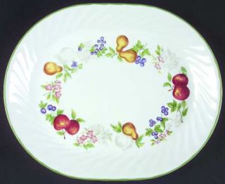 Corning Chutney 12 Oval Serving Platter, Fine China Dinnerware   Corelle,Fruit