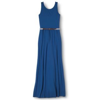 Merona Womens Maxi Dress w/Belt   Influential Blue   XS