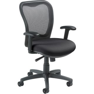 Nightingale Lxo Mid back Black Mystic Ergonomic Task Chair (BlackMaterials Injection Molded Nylon, Steel, Polyester, Enersorb FoamWeight capacity 250 poundsModel 6000Seat Size 19 inches wide x 18.5 19.5 inches deep Back Size 19 inches wide x 18 inche