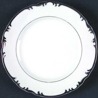 Mikasa Marlboro Bread & Butter Plate, Fine China Dinnerware   Platinum Trim&Verg
