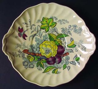Royal Doulton Kirkwood, The Multicolor Handled Cake Plate, Fine China Dinnerware