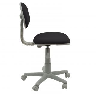 Studio Designs Black/gray Deluxe Task Chair (Black/grey base 16 inches wide x 10 inches deep x 1 inch highSeat height 16 20.5 inchesAssembly Required YesColor Black/grey base )