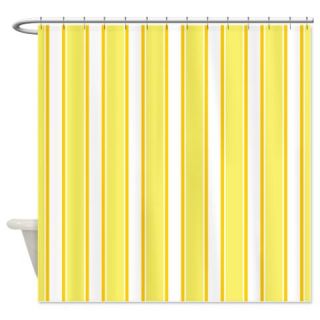  Striped Yellow Shower Curtain  Use code FREECART at Checkout