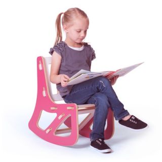 Sprout Kids Rocking Chair KR001 Finish Pink Sides, White Seat