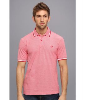 Fred Perry Twin Tipped Fred Perry Polo Mens Short Sleeve Pullover (Pink)