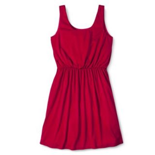 Merona Womens Easy Waist Knit Tank Dress   Established Red   M