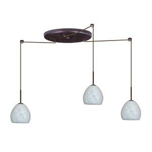 Besa Lighting BEL 3BW 412219 BR Bolla Pendant