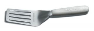 Dexter Russell Slotted Turner, 4 x 2.5 in, Stainless Steel, Polypropylene Handle