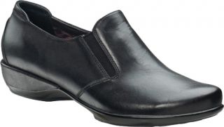 Womens Aetrex Essence™ Cassie Tailored Slip On   Black Leather Casual Sho