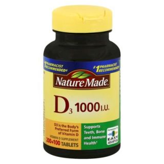 Nature Made Vitamin D 1000 iu Value Size Tablets   300 Count