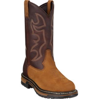 Rocky 11in. Branson Roper Steel Toe EH Western Boot   Brown, Size 12, Model#