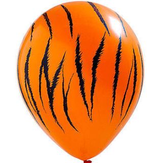 Wild Safari Balloons Tiger Print Pkg/100