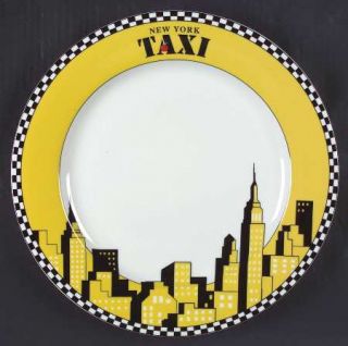 Studio Nova New York Taxi 12 Chop Plate/Round Platter, Fine China Dinnerware  