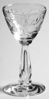 Tiffin Franciscan Misty Leaf Cordial Glass   Stem #17614