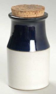 Denby Langley Potpourri Blue Large Spice Jar with Cork Stopper, Fine China Dinne