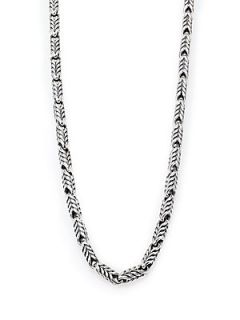 David Yurman Chevron Link Necklace   Silver