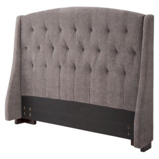 Queen/Full Headboards  Roma Tufted Wingback Headboard   Charcoal (Full/Queen)