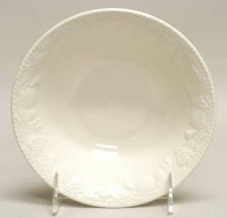 International Devonshire Coupe Cereal Bowl, Fine China Dinnerware   White W/Embo
