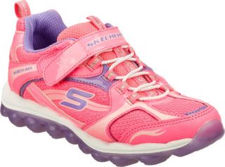 Girls Skechers Skech Air   Neon Pink/Lavender Casual Shoes