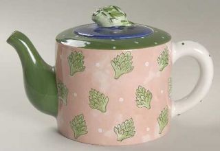 Essex Collection Bois DArc/Tutti Fruiti Teapot & Lid, Fine China Dinnerware   M