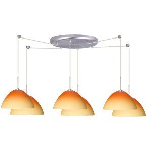 Besa Lighting BEL 6JC 4201OP SN Tessa Pendant