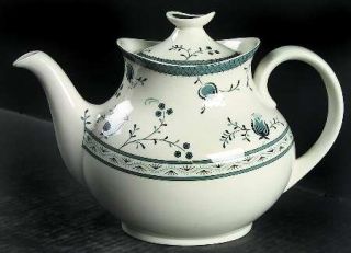 Royal Doulton Cambridge Teapot & Lid, Fine China Dinnerware   Blue Flowers,Blue