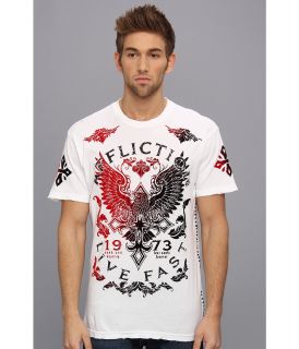 Affliction Discovery S/S Crew Neck Tee Mens Short Sleeve Pullover (White)