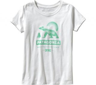 Girls Patagonia Bear Moon T Shirt   White Graphic T Shirts