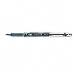 Pilot P 700 Roller Ball Stick Gel Pen, Black Ink, Fine Point, Dozen, DZ  Pil38610