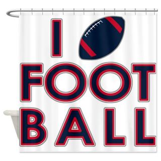  I Love New England Football Shower Curtain  Use code FREECART at Checkout