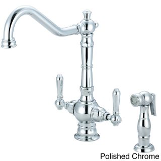 Pioneer Americana Series Two handle Kitchen Faucet With Sprayer