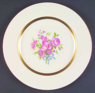 Haviland Kenmore Dinner Plate, Fine China Dinnerware   Ny, Wide Inner Gold  Verg