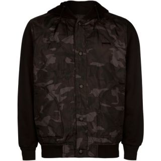 All Day Mens Quilted Jacket Camo/Black In Sizes Xx Large, Large, X Large,