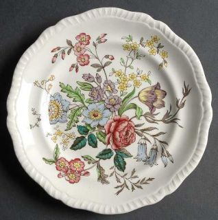 Spode Romney (Gadroon) Salad Plate, Fine China Dinnerware   Gadroon, Multicolor