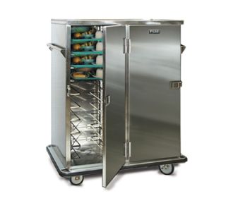 FWE   Food Warming Equipment Patient Tray Cart, 2 Door, 20 Tray Capacity, Full Bumper, Stainless.