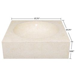 Concrete Cube Ivory Sink (IvoryCan be used indoors or outdoorsModel number Cube Ivory  )